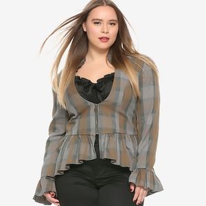 Outlander Laced Peplum Girls Jacket Plus Size Hot Topic Exclusive